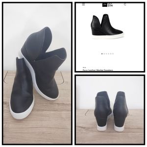 Saks of 5th, MIA Faux Leather Wedge sneakers